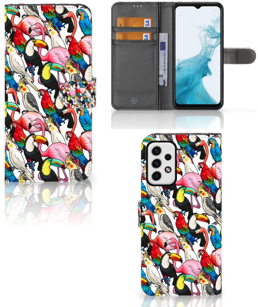 Samsung Galaxy A23 Telefoonhoesje met Pasjes Birds