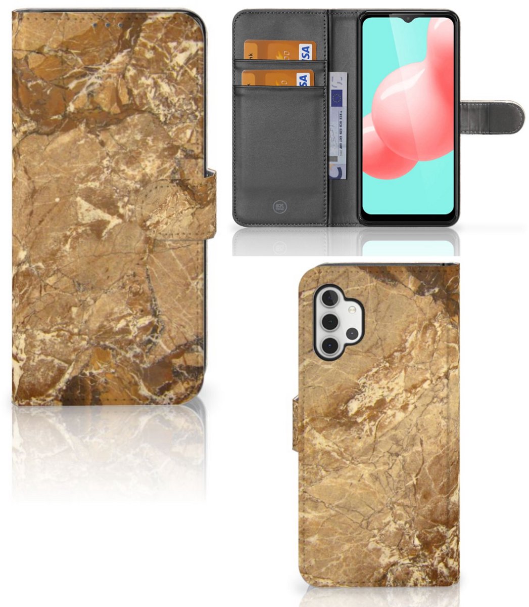 Samsung Galaxy A32 5G Bookcase Marmer Creme