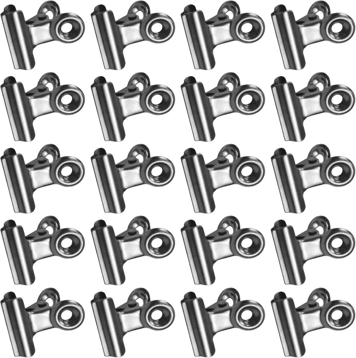 20 Mappenbinders en Klemmen Set - Multifunctionele Office Accessoires