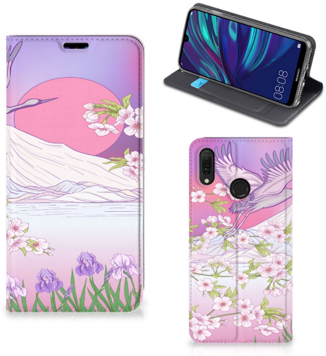 Huawei Y7 hoesje Y7 Pro (2019) Hoesje maken Bird Flying