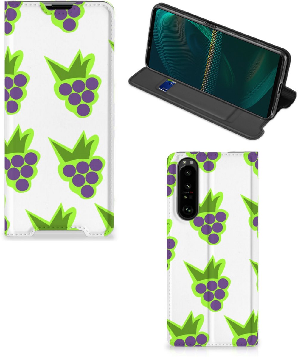 Sony Xperia 5 III Flip Style Cover Druiven