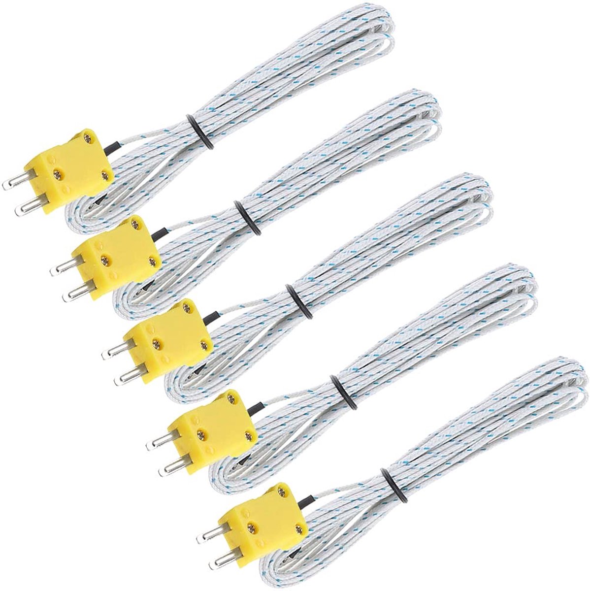 5 STKS 3 M K Type Thermokoppel Sonde - Temperatuursensor tot 400 °C