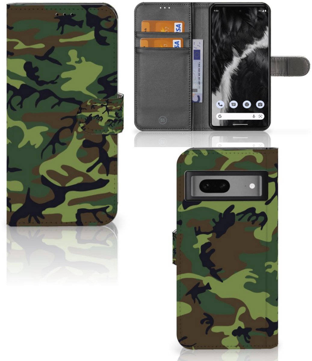 Google Pixel 7 Telefoon Hoesje Army Dark