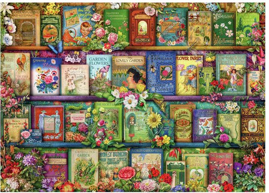 Puzzle Ravensburger Livres de jardin Vintage - Puzzle - 1000 pièces