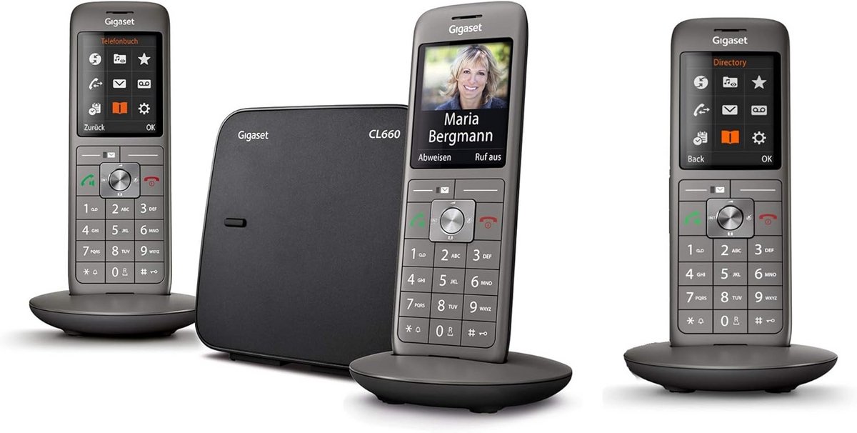 Draadloze Telefoon Set met Groot Kleurenscherm en Groot Telefoonboek