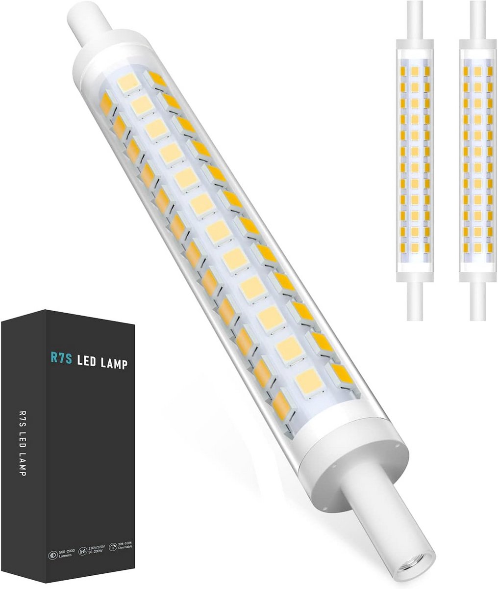 Dimbaar LED Staaflamp R7S 118mm 9W Warm Wit 3000K Energiezuinige Vervanging