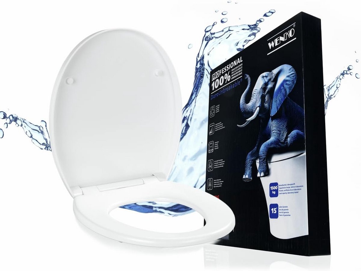Comfortabele Wc-bril met Easy Close en RVS Bevestiging