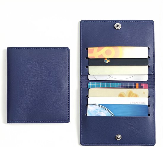 Portemonnee - 9*10,5 cm - Portemonnee met 8 kaartsleuven - Damesportemonnee - Herenportemonnee - Creditcardhouder - ID-kaarthouder - Bankpashouder - Slanke kaarthouder - Geldhouder - Muntenportemonnee - Portemonnee - Biljethouder
