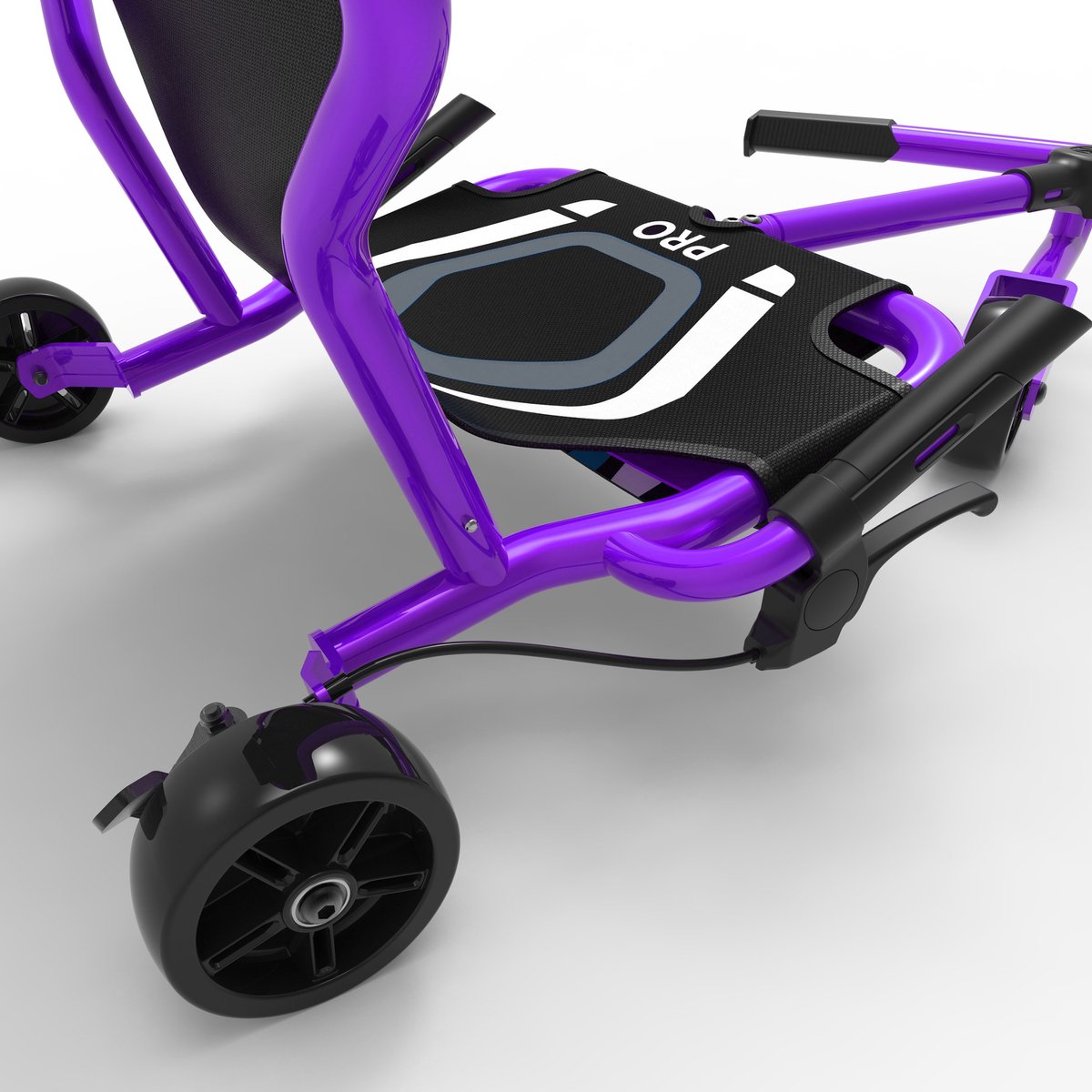 EzyRoller Pro X skelter - Waveroller van 10 tot 17+ jaar - Vanaf 135 cm en tot 80 kg - Verstelbare driewieler - Paars — afbeelding 2