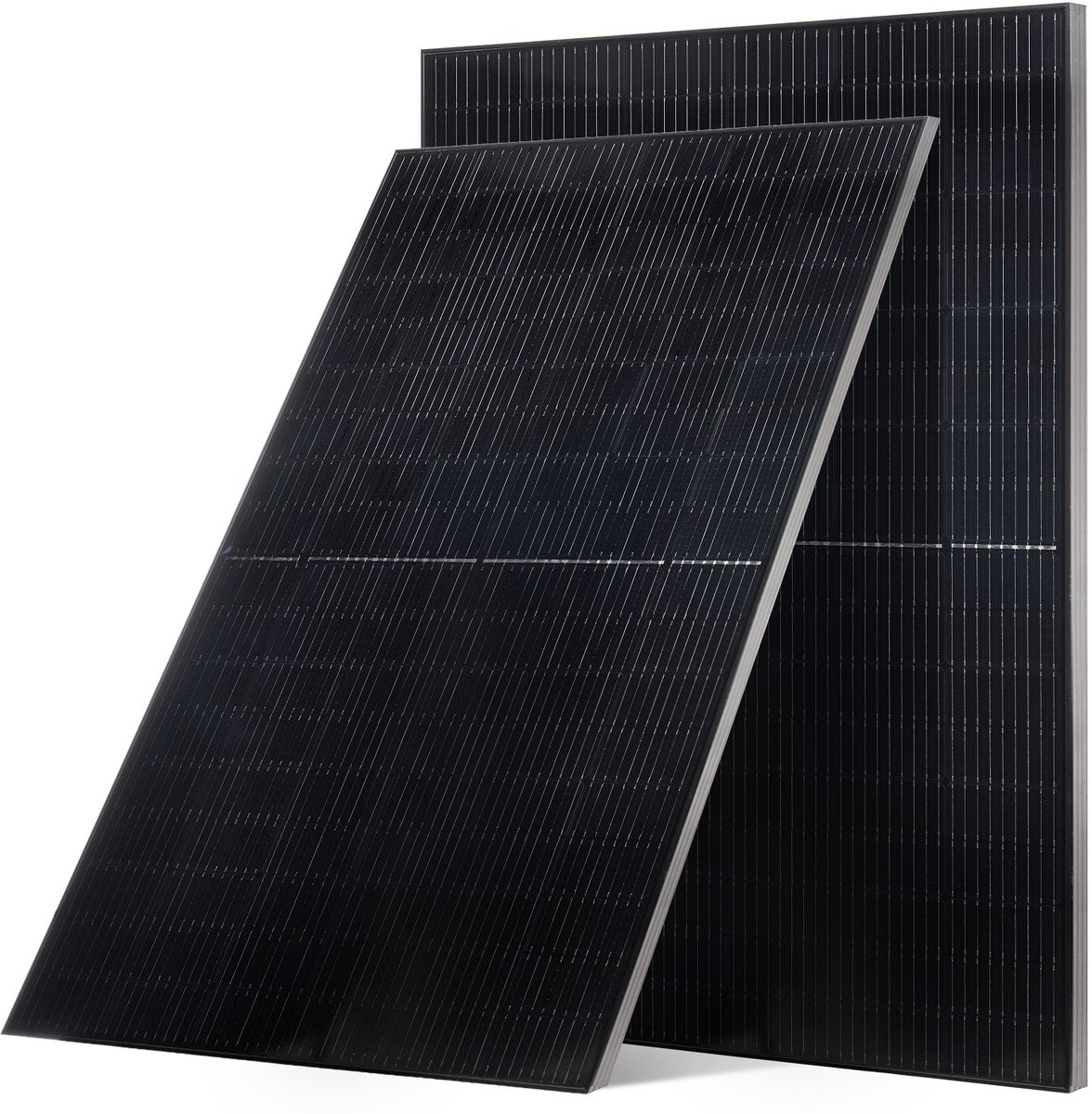 VEVOR Monokristallijne Zonnepanelen 400w, 2 Stuks, PV-Module met MC4-Uitgang en Aluminium Frame, Ip65 Waterdicht Zonnepaneel, Off-Grid energiecentrale voor Balkon, Auto, Boot, Camper Of Plat Dak.