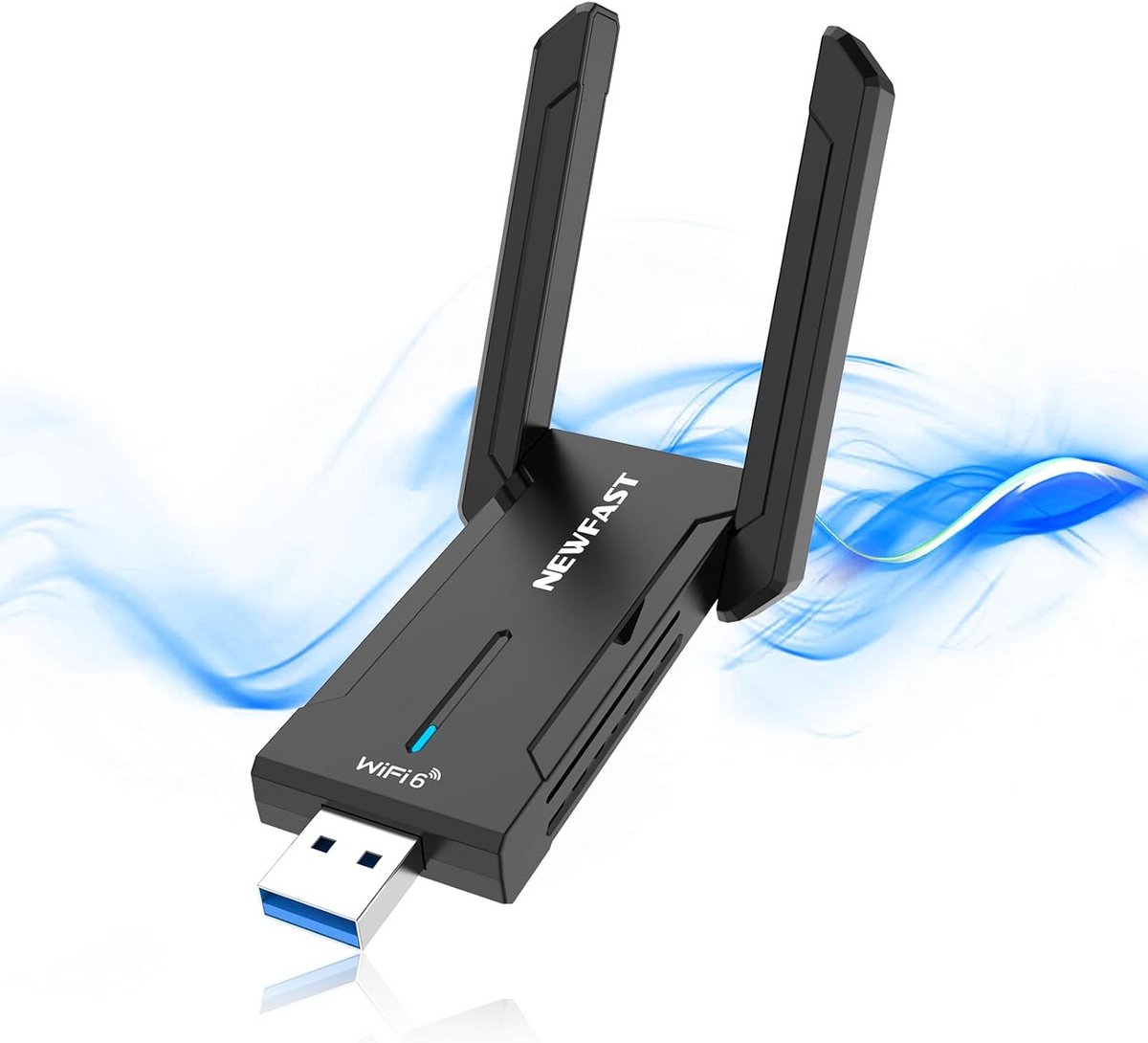 Krachtige USB WiFi Adapter 5400 Mbps - Dual Band AC WiFi Dongle voor Desktop en Laptop