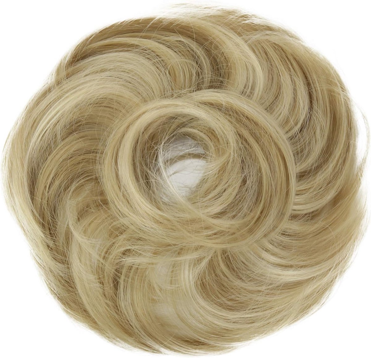 Volumizing Haarelastiek voor Bruidskapsels Licht Golvend Blond Mix