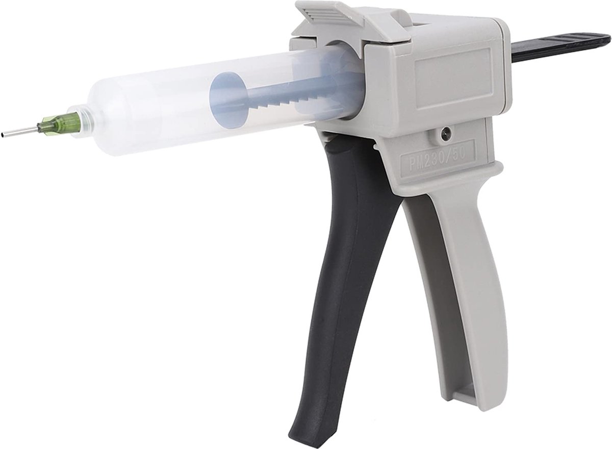 Lijmpistool Dispenser - Injectiespuit Lijm - Precisie Lijmen - Flexibele Bediening - 30 ml - Zwart