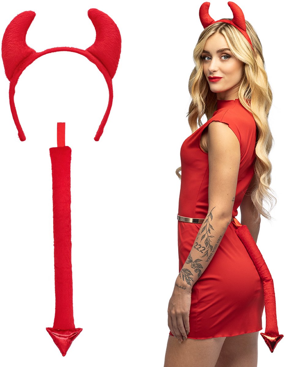 Boland - Set Diablo Rood - Volwassenen - Unisex - Duivel - Duivel - Halloween