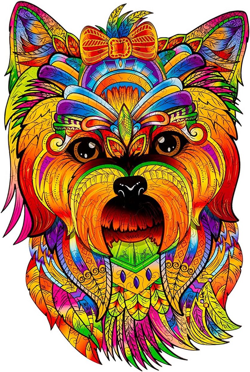 Houten Vormpuzzel Hond - Therapie en Cognitieve Vaardigheden - 172 Unieke Stukjes
