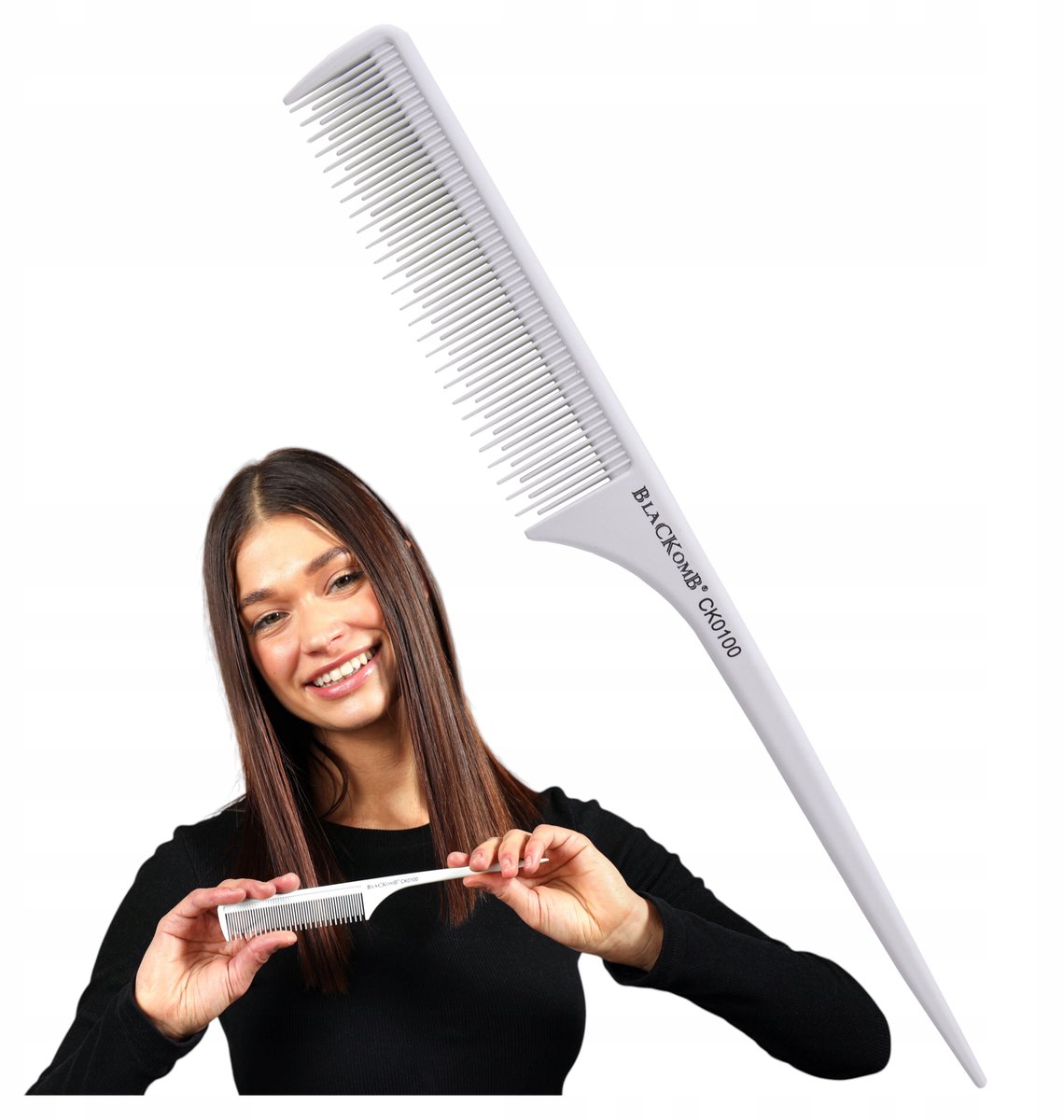 Tapir Professionele Haar Kam - Kam voor het Touperen van Haar - Met Spitse Punt, Professionele Kwaliteit
