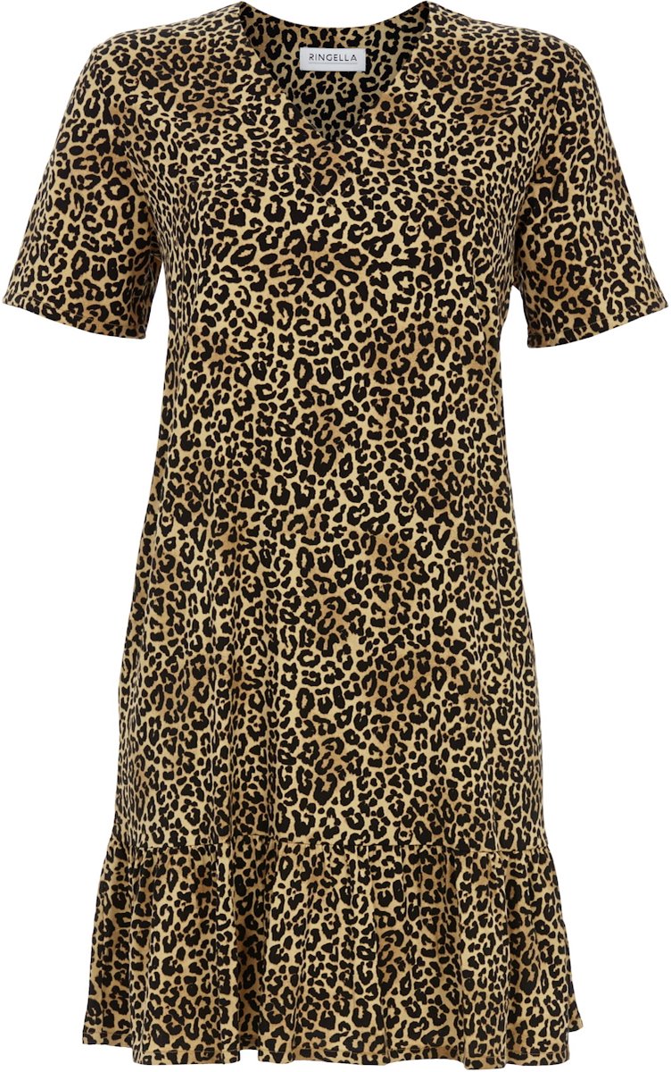 Ringella Leopard dames nachthemd Ringella - Bruin - Maat - 36