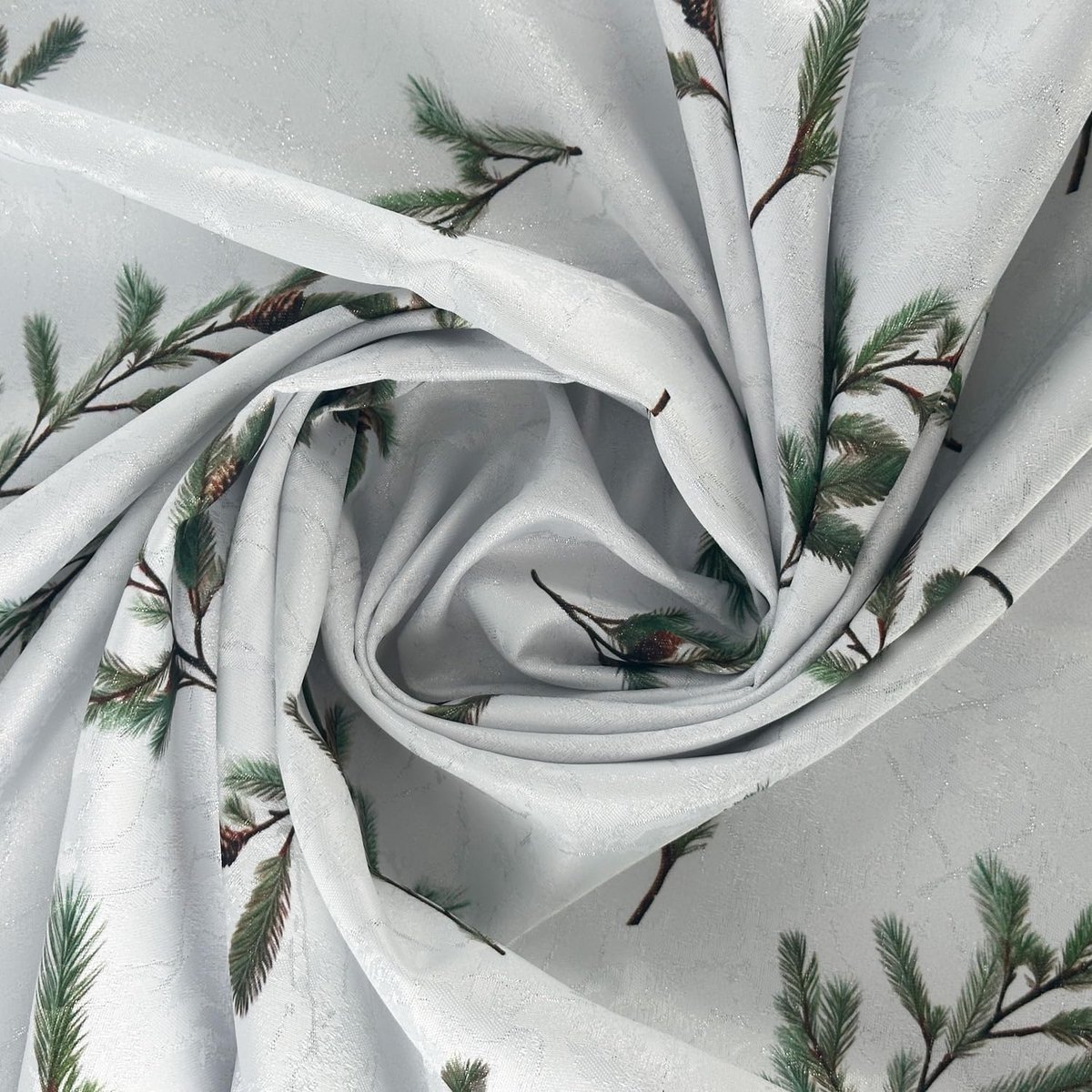 Ronde Kerst Tafelkleed Jacquard Feestelijk Vlekbestendig Afwasbaar