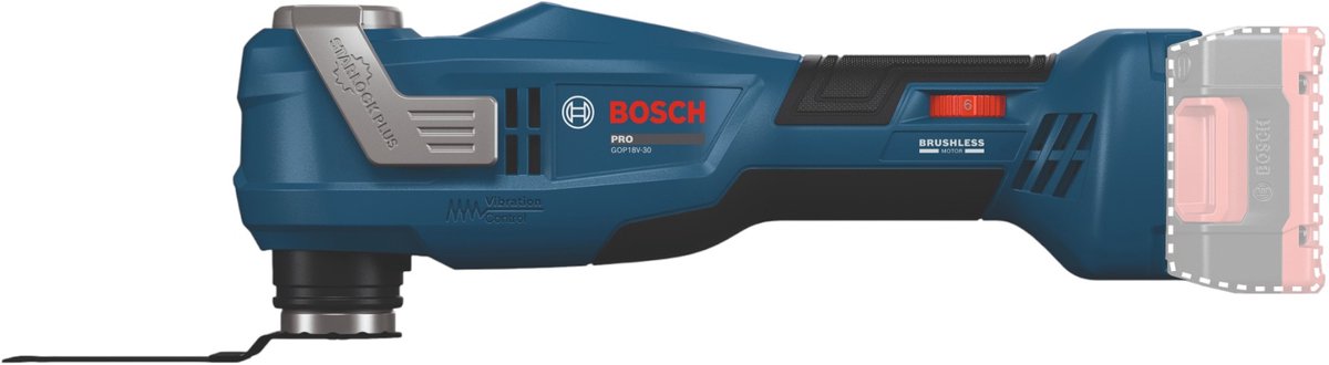 Bosch Professional PRO GOP 18V-30 Accu multitool 18V Basic Body in L-Boxx - 06018G3001 thumbnail 6