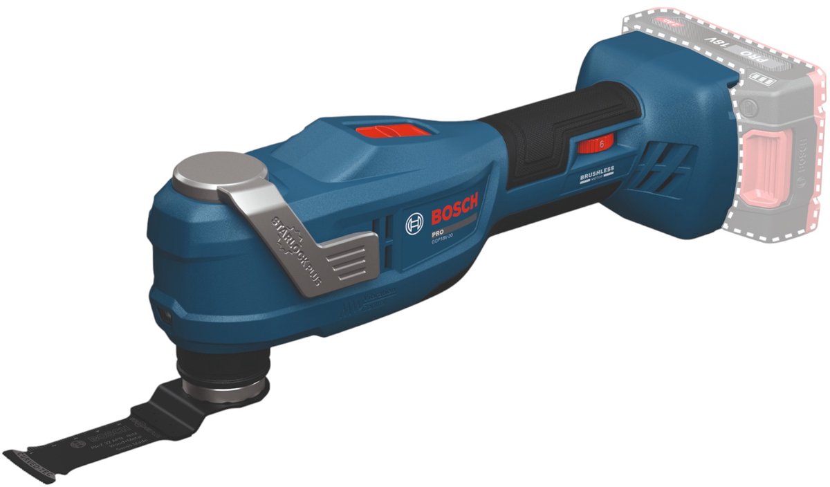 Bosch Professional PRO GOP 18V-30 Accu multitool 18V Basic Body in L-Boxx - 06018G3001 thumbnail 4