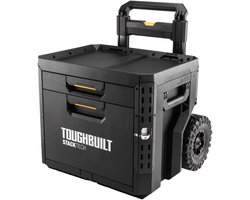 Toughbuilt STACKTECH verrijdbare gereedschapskist, afsluitbaar met 2 laden ( TB-B1-D-R92 )