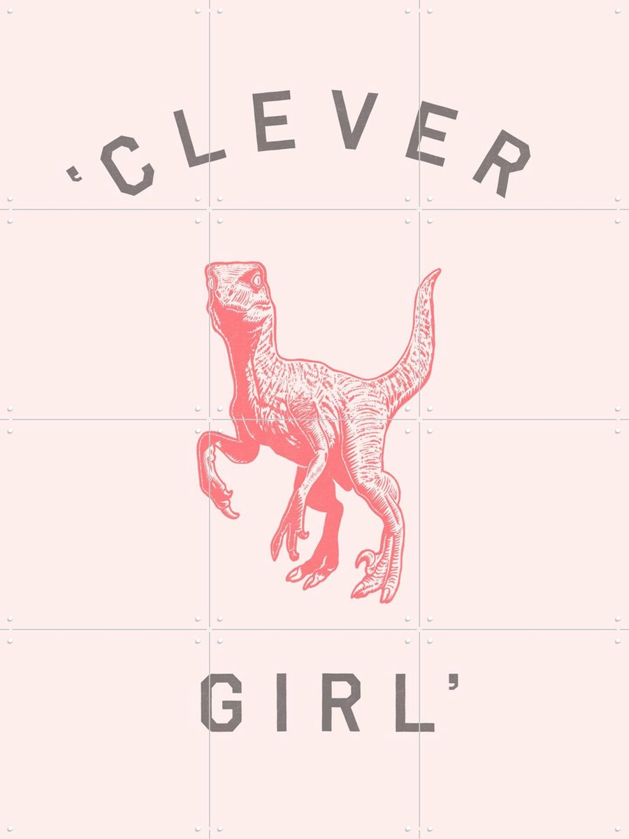 IXXI Clever Girl, Florent Bodart - 60 x 80 cm - Gratis ophangtool - Grote wanddecoratie en posters - Grafisch Ontwerp, Pop art, Kleurrijk, Speels