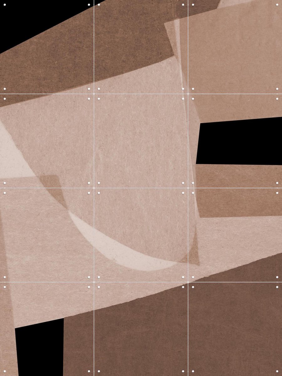IXXI Collage Abstract, Dan Hobday & Various - 60 x 80 cm - Gratis ophangtool - Grote wanddecoratie en posters - Line art, Abstract, Minimalisme