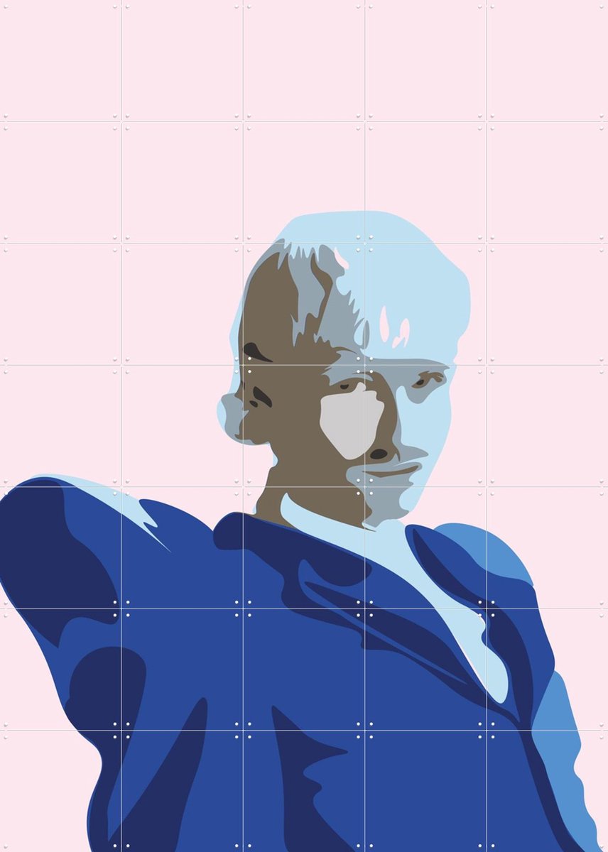 IXXI Joost Klein, IXXI - 100 x 140 cm - Gratis ophangtool - Grote wanddecoratie en posters - Kleurrijk, Grafisch Ontwerp, Muziek, Grappig, Portretten