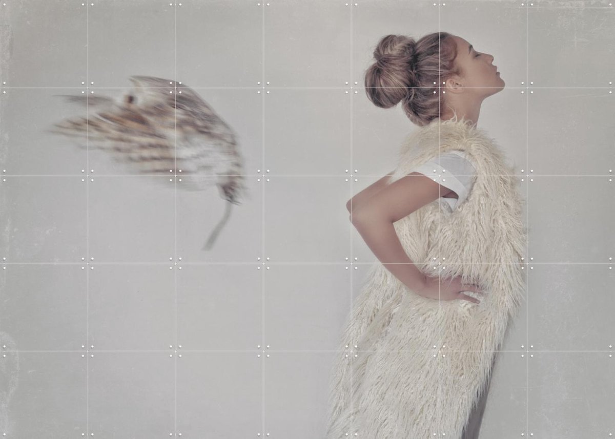IXXI Free Falling, STUDIO HANNAH LEMHOLT - 140 x 100 cm - Gratis ophangtool - Grote wanddecoratie en posters - Fotografie, Woonkamer, Slaapkamer