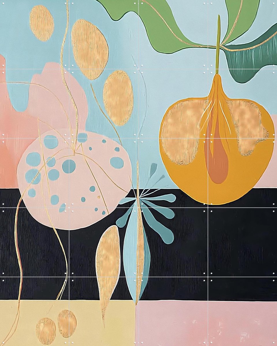 IXXI Ripe Illusion, Artclaud - 80 x 100 cm - Gratis ophangtool - Grote wanddecoratie en posters - Illustraties, Geometrische Kunst, Gemengde