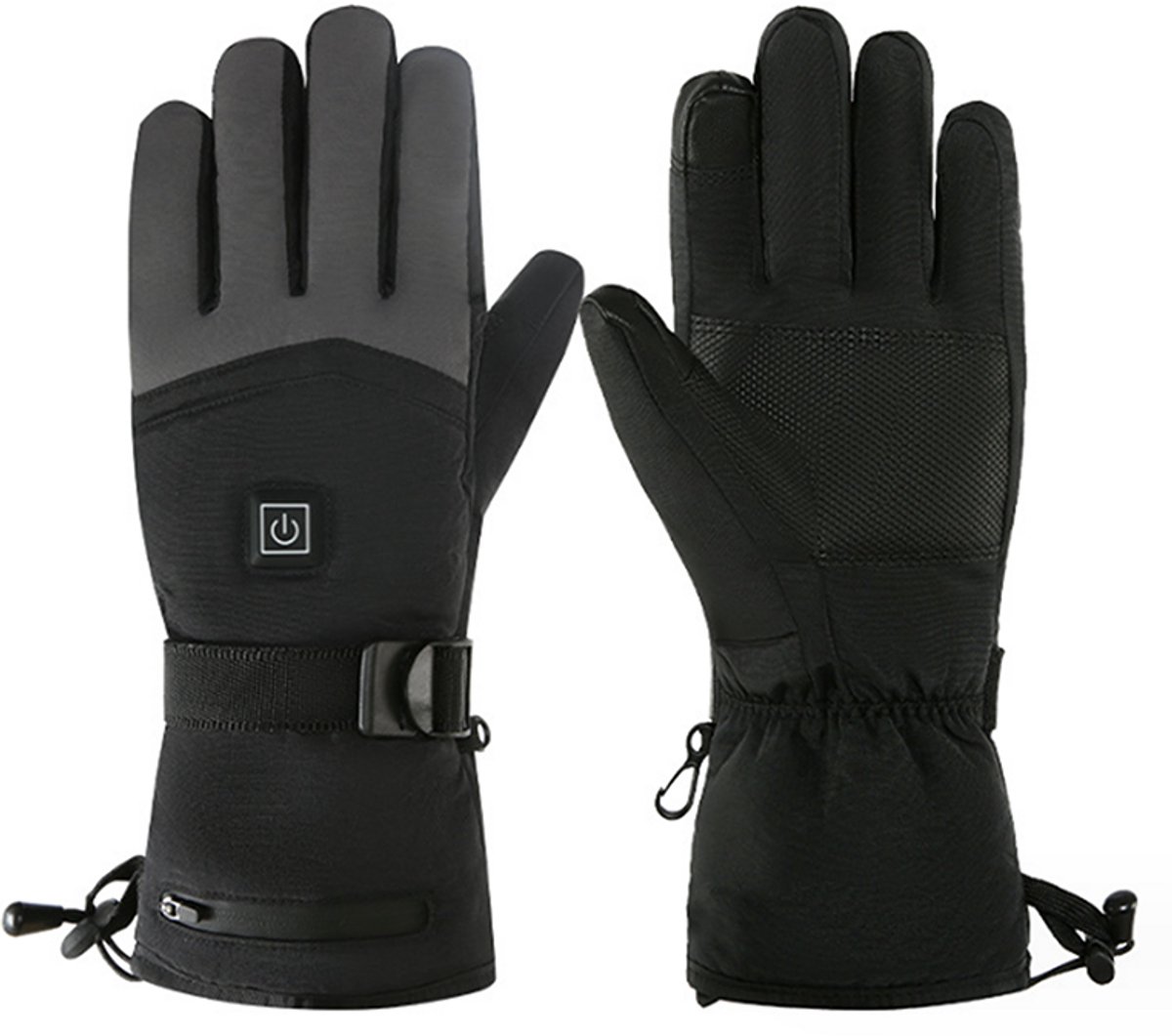 NAXSIR verwarmde handschoenen, elektrische verwarming, warme handschoenen voor mannen en vrouwen, zwart