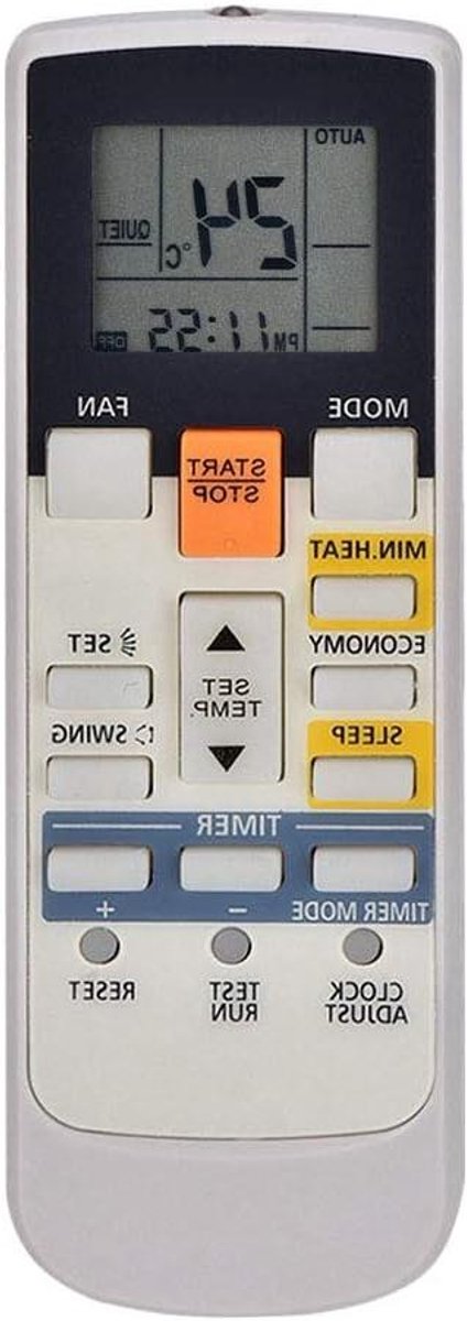 Afstandsbediening voor airconditioner - Universeel - Vervanging - Timer - LCD scherm
