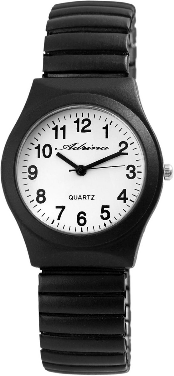 Dameshorloge RVS Analoog Quartz Horloge met Witte Wijzerplaat