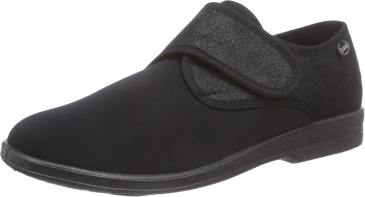 Comfortabele Dames Pantoffels Zwart - Drukverlagend Voetbed