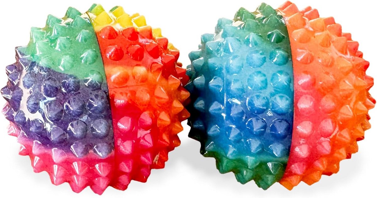 Set van 2 Magnetische Acupressuurballen voor Stressvermindering en Massage