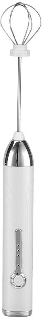 Handzame elektrische melkschuimer met 2 opzetstukken, koffieklopper, schuimmixer met USB-oplaadfunctie, 3 snelheden, schuimmaker voor latte, cappuccino, warme chocolademelk en eiwit