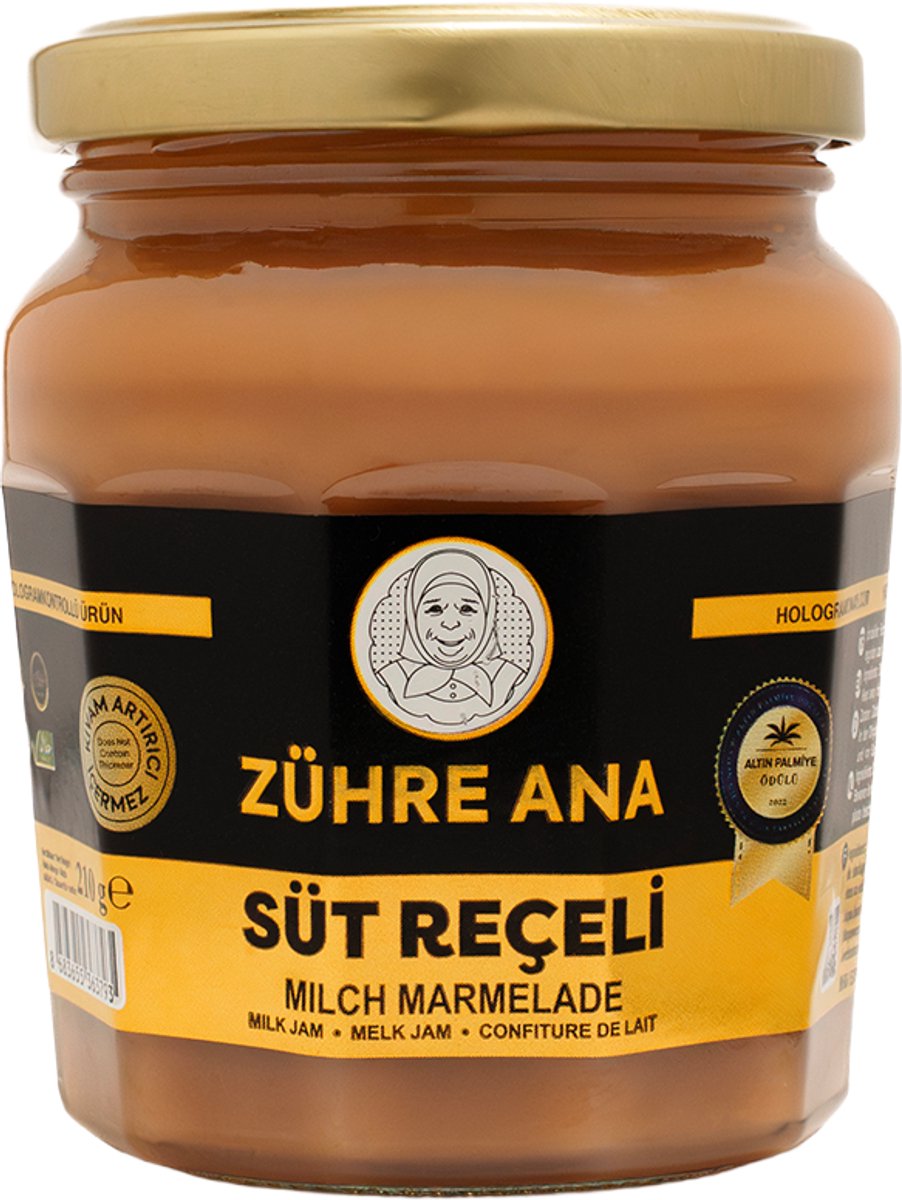 Zühre Ana Süt Reçeli - Melkjam - 210g - 100% Natuurlijk & Glutenvrij