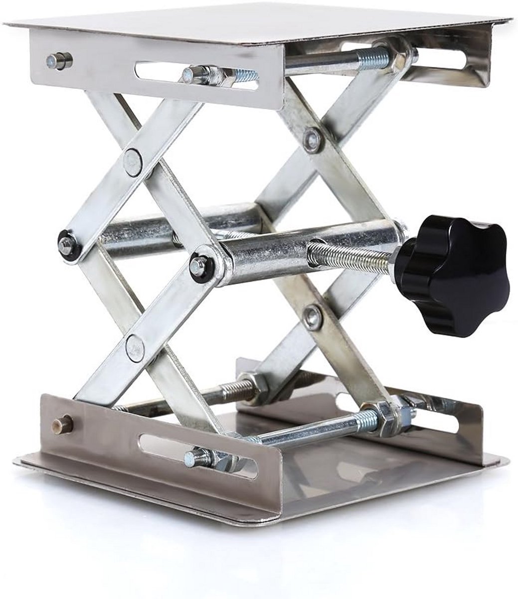 RVS Hefplatform voor Laboratorium en Wetenschappelijke Experimenten 100x100mm