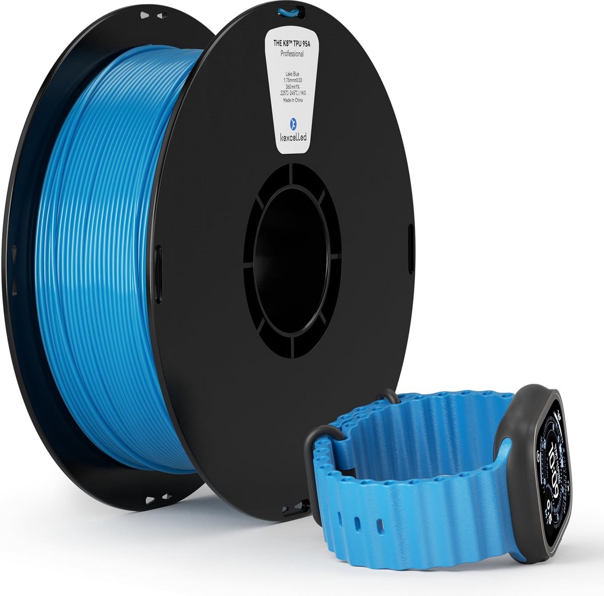 Flexibel TPU 1.75mm Filament 1kg Spoel - Shore 95A voor 3D Printer