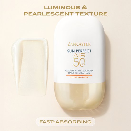 Lancaster Sun Perfect AIR Daily Invisible Fluid SPF50 Glow Booster, 40ml (1.3oz)