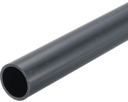 Ronde Stijve PVC Buis 22.2mm ID 26mm OD 20cm Donkergrijs - Hoge Sterkte voor Water en Kabelbescherming