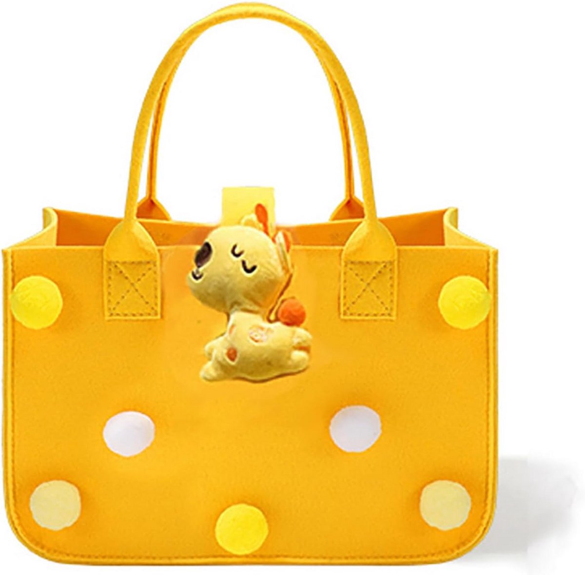 Grote Opvouwbare Vilten Boodschappentas met Hanger - Herbruikbare Shopper voor Dames