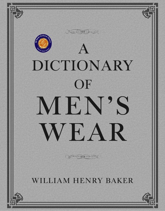 A Dictionary of Men's Wear - cover