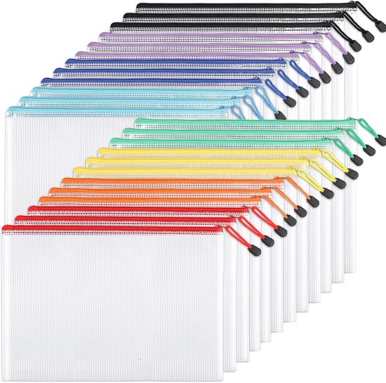 DAKFOOK 80 Stuks Doorzichtige Opbergzakken Voor Stempels En Mallen – 2 Maten (13x18 & 18x24 Cm) – Van Stevig PP-plastic – Ideaal Voor Plakboek En Kaarten