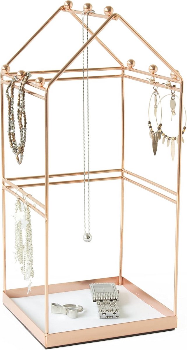 Koperkleurige Sieradenstandaard Hanger voor Kettingen en Accessoires