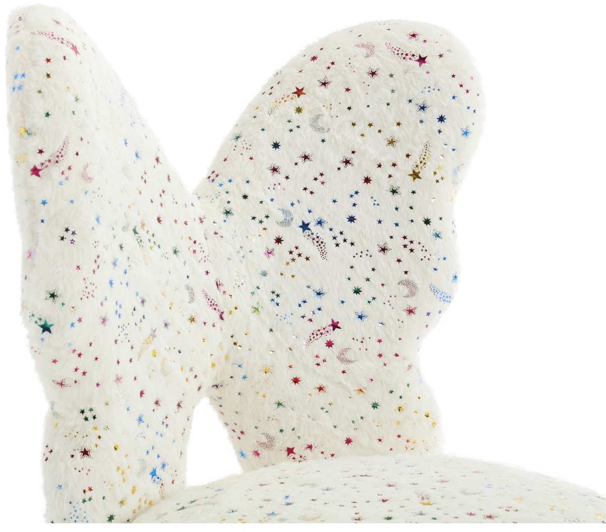 chairusKantoor Bureaustoel Wit met Vlindervormige Rugleuning - afbeelding 2