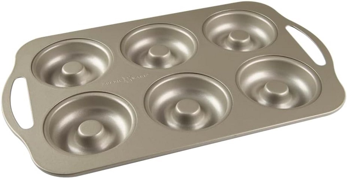 Bakvorm voor Donuts met Antiaanbaklaag - Non-Stick Donut Bakblik