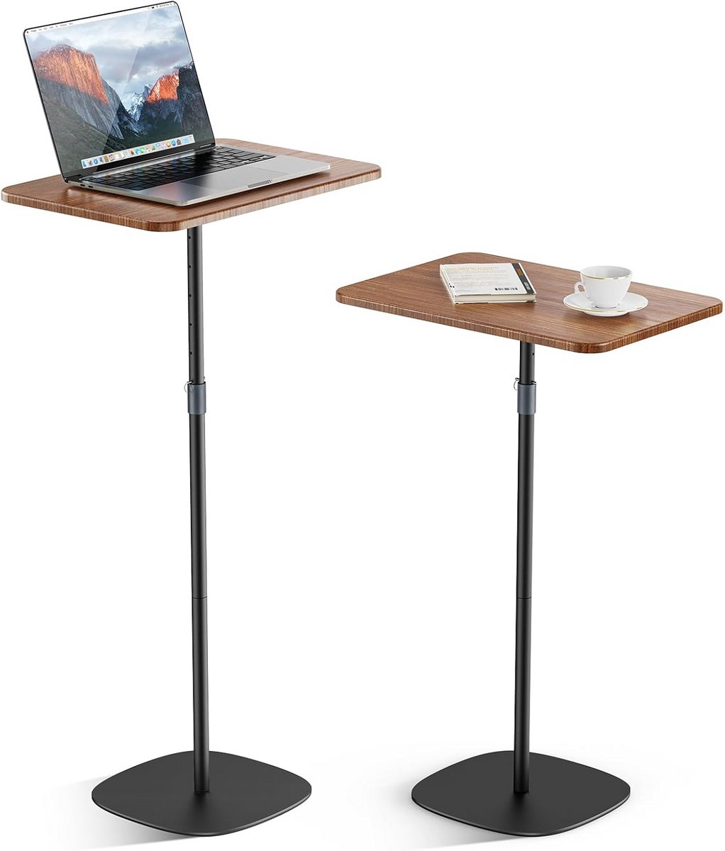 Verstelbare Laptoptafel voor Bank en Bed - Flexibele Houten Bijzettafel en Lezenaar