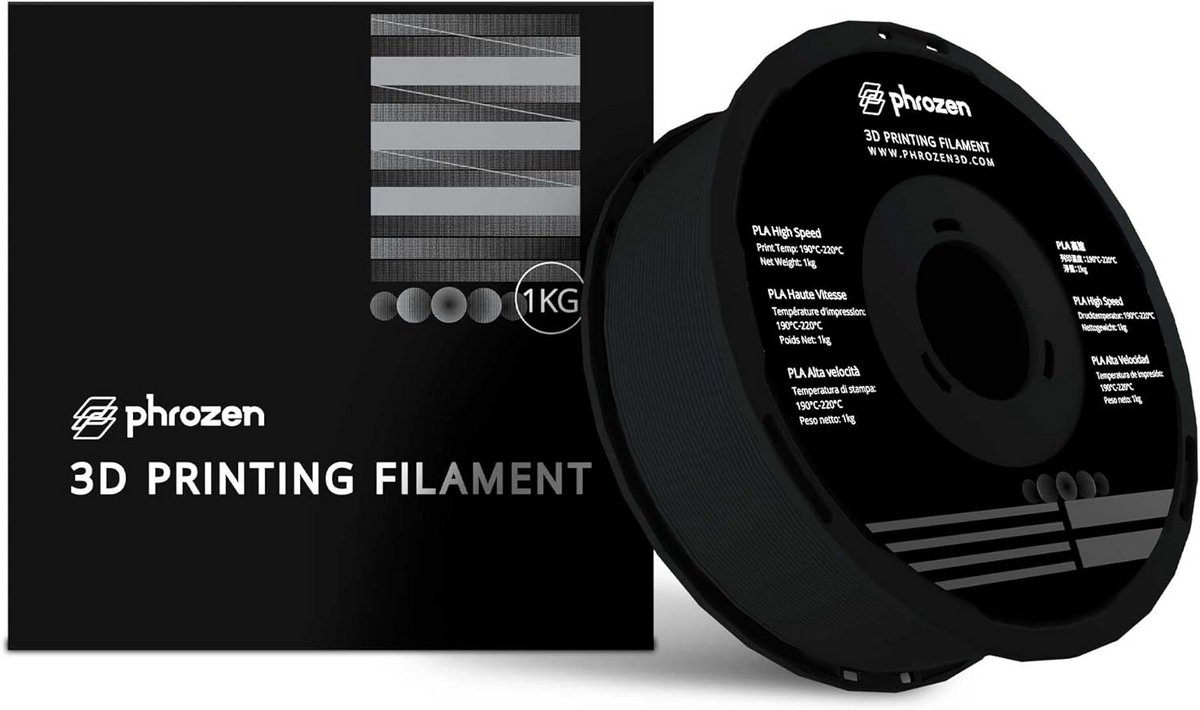 3D Printer Filament PLA 1.75mm Zwart Hoge Snelheid 1kg Spoel