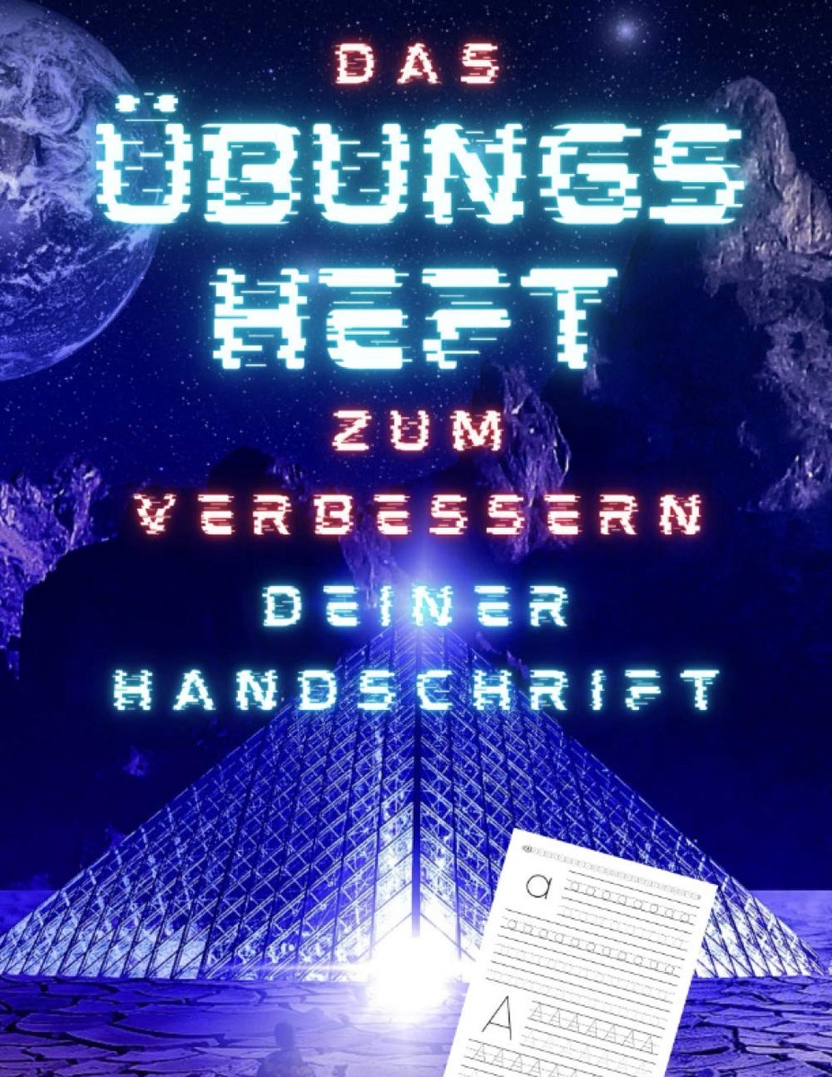 Handschrift Oefenboek - Schrijf Training - Basisschool Leren - Brede Lijnen Stippen - 21.59 x 27.94 cm